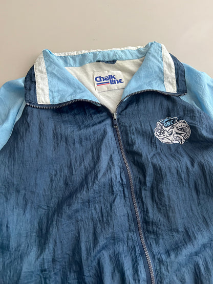 Large 90s UNC Tar Heels Chalk Line Jacket