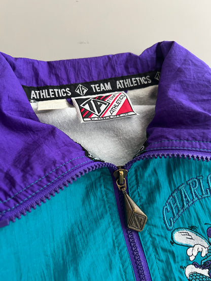 Large 90s Charlotte Hornets Windbreaker