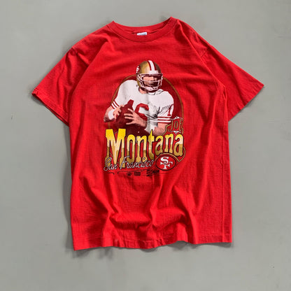 Large 1990 San Francisco Joe Montana T-shirt
