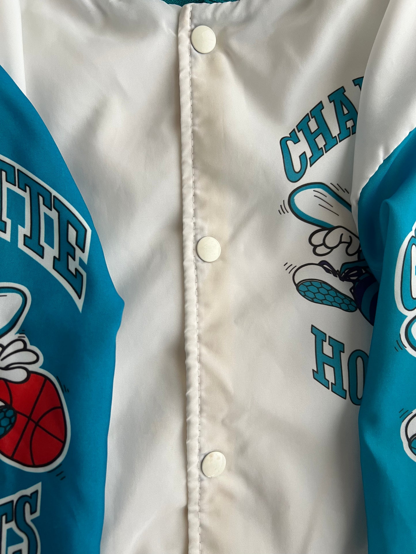 Large 80's Charlotte Hornet Chalk Line Jacket