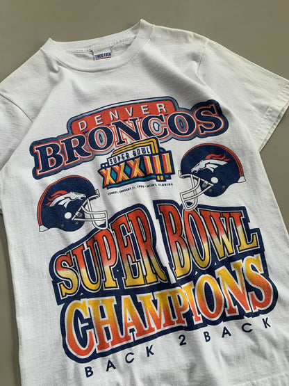 Small 1999 Denver Broncos Super Bowl T-shirt