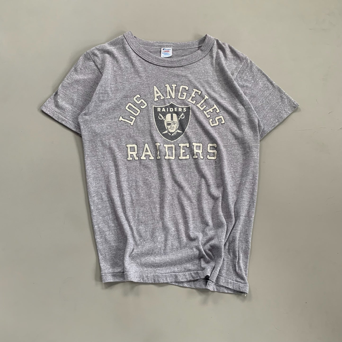 Large 80s Los Angeles Raiders Champion T-shirt