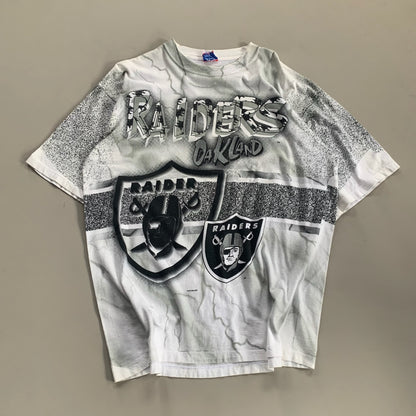 XL 1996 Oakland Raiders AOP T-shirt