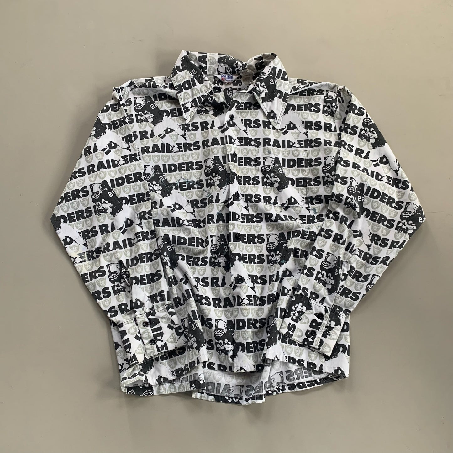 Large 80s Los Angeles Raiders Team Shirt
