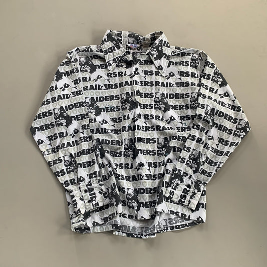 Large 80s Los Angeles Raiders Team Shirt