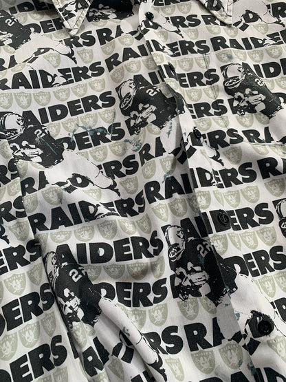 Large 80s Los Angeles Raiders Team Shirt