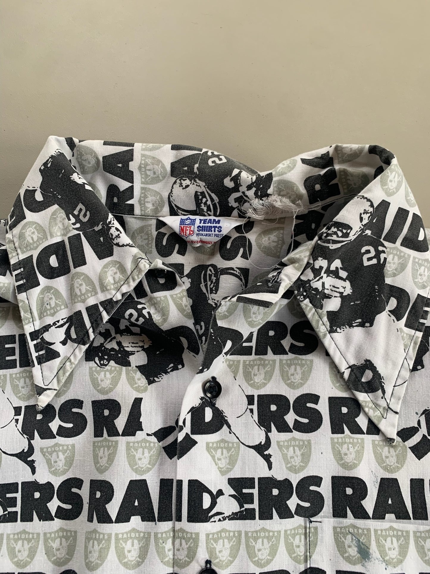 Large 80s Los Angeles Raiders Team Shirt