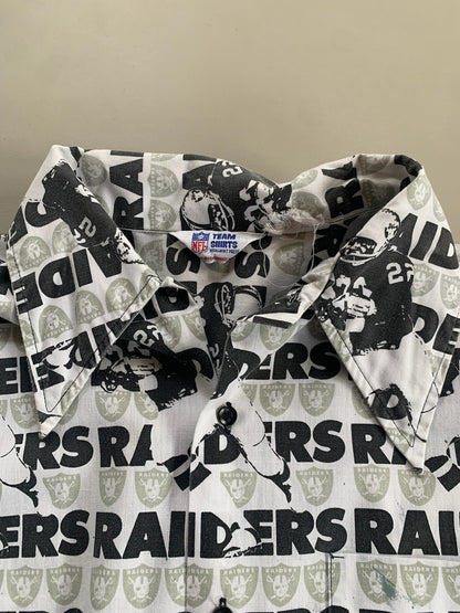 Large 80s Los Angeles Raiders Team Shirt