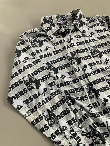 Large 80s Los Angeles Raiders Team Shirt