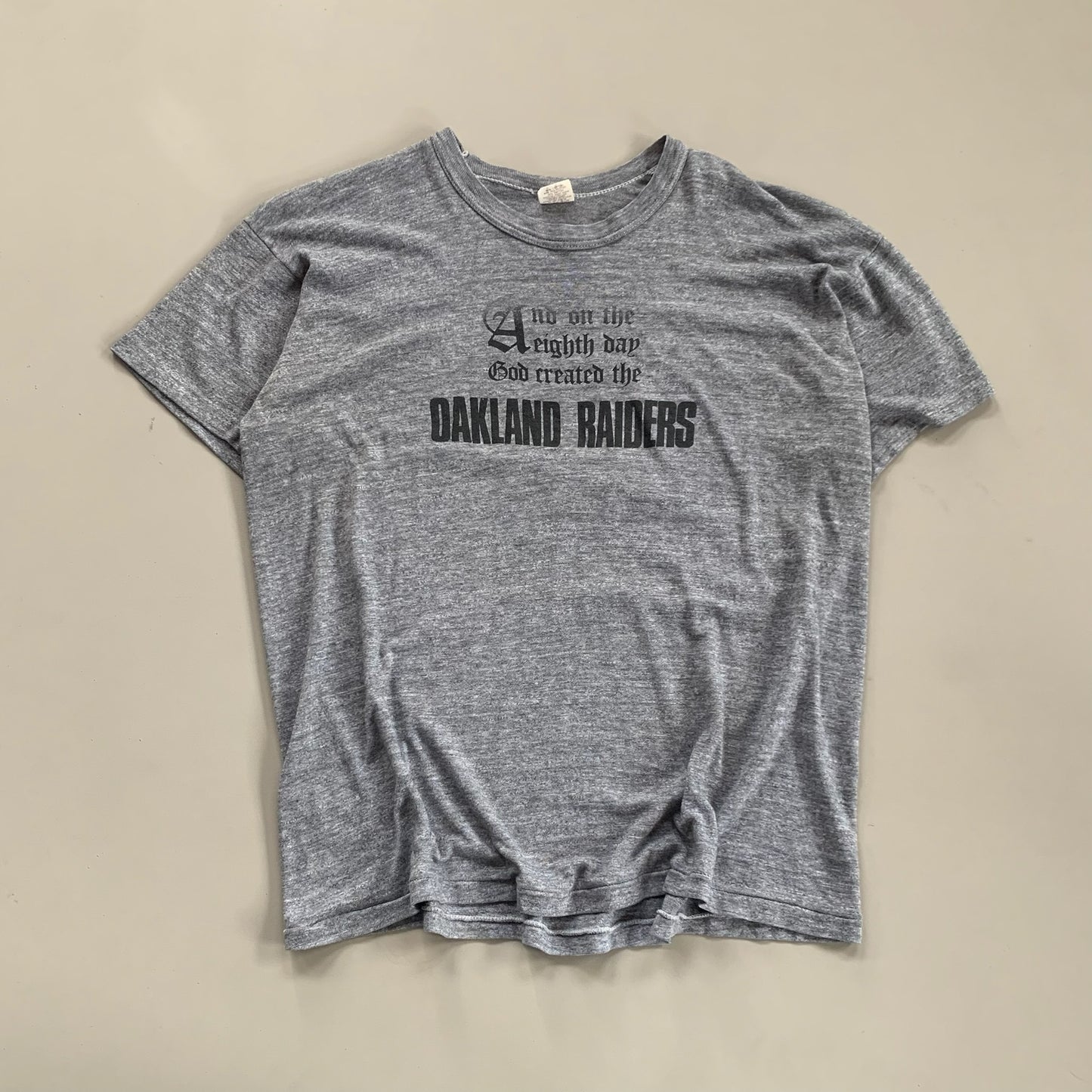 XL 70s Oakland Raiders Quote T-shirt