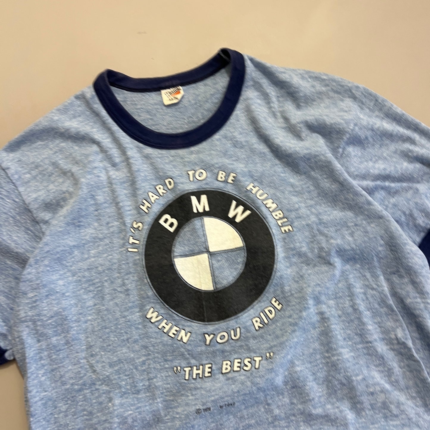 Large 1978 BMW "The Best" Ringer T-shirt