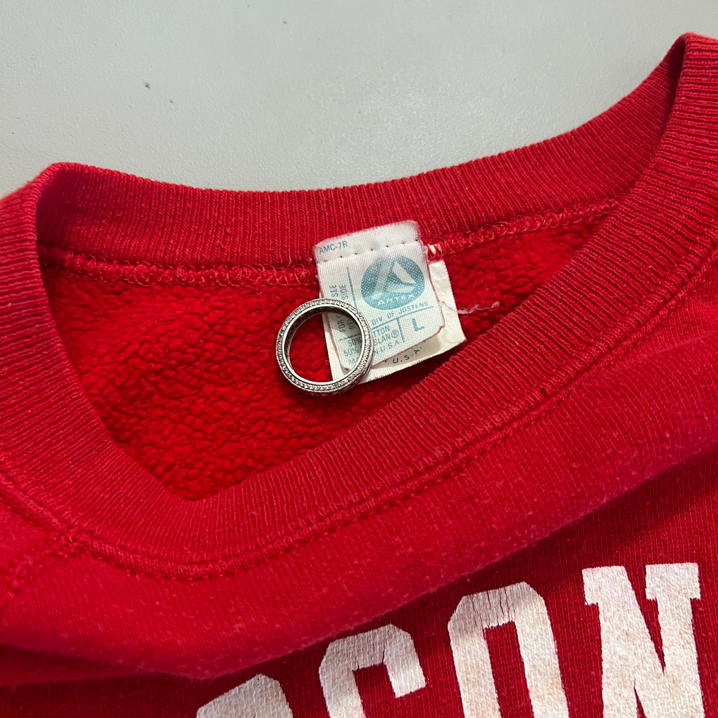 Large 1980s Wisconsin University Snoopy Sweatshirt