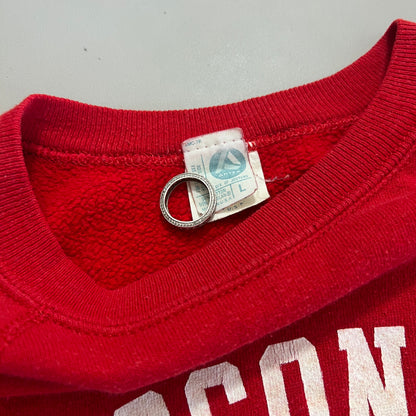 Large 1980s Wisconsin University Snoopy Sweatshirt