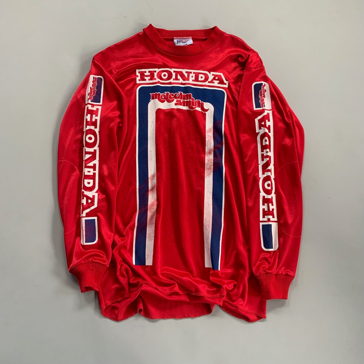 Large 90s Honda Malcolm Smith Motorsports Racing Jersey