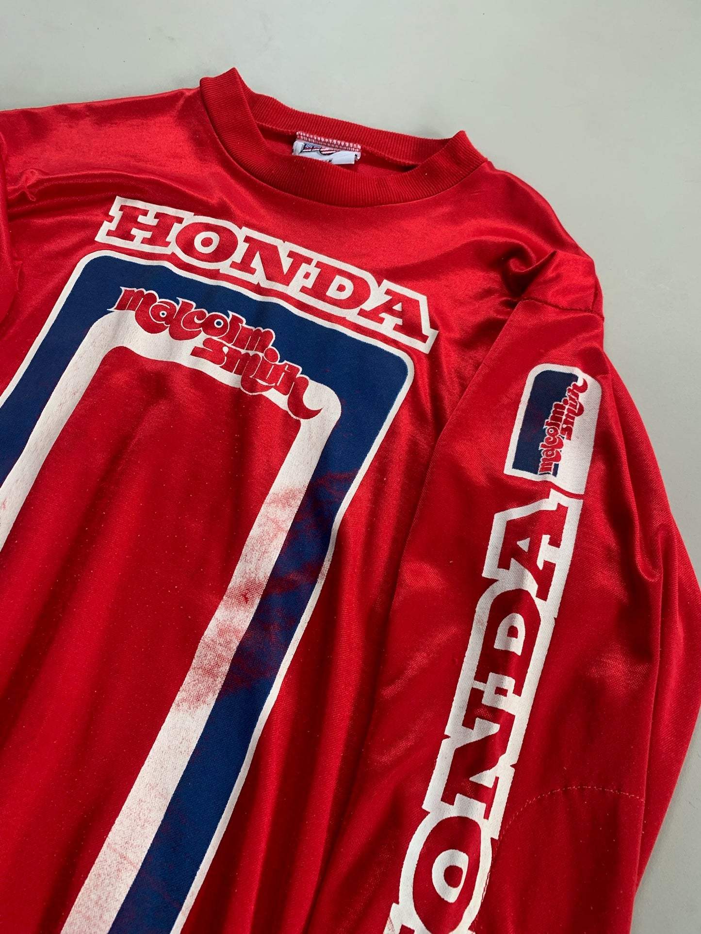 Large 90s Honda Malcolm Smith Motorsports Racing Jersey