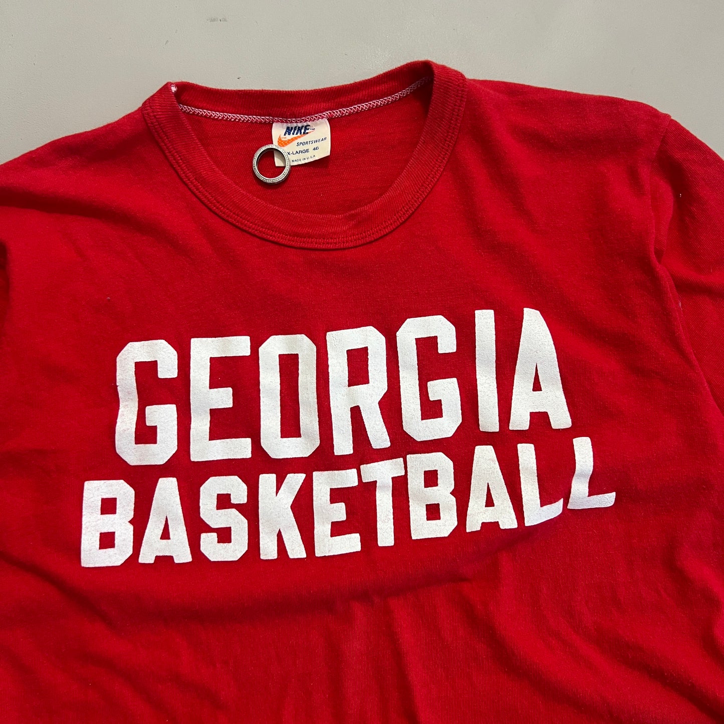XL 1970s Georgia Basketball Nike T-shirt