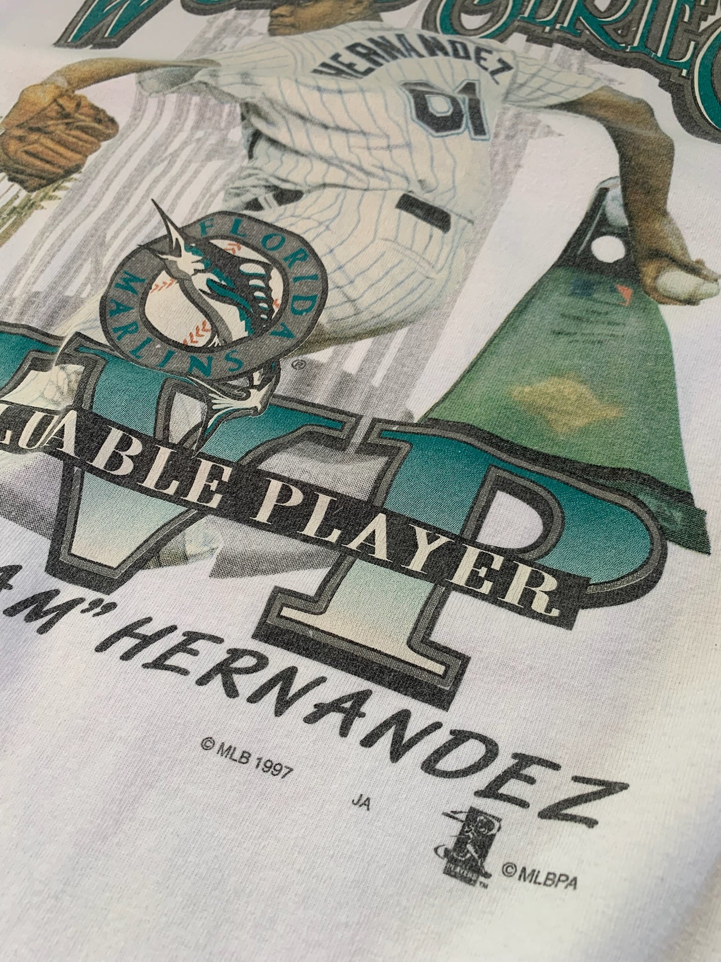 XL 1997 Florida Marlins Livan Hernandez MVP T-shirt