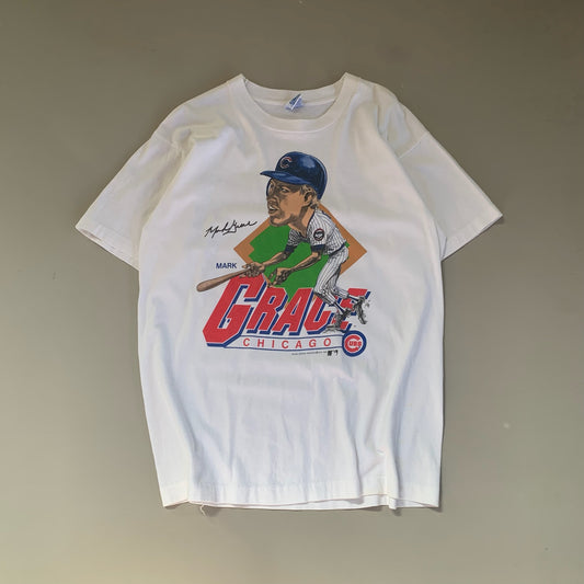 Large 1989 Chicago Cubs Mark Grace T-shirt