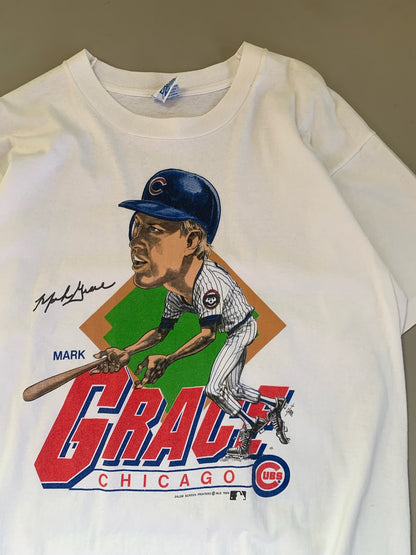 Large 1989 Chicago Cubs Mark Grace T-shirt