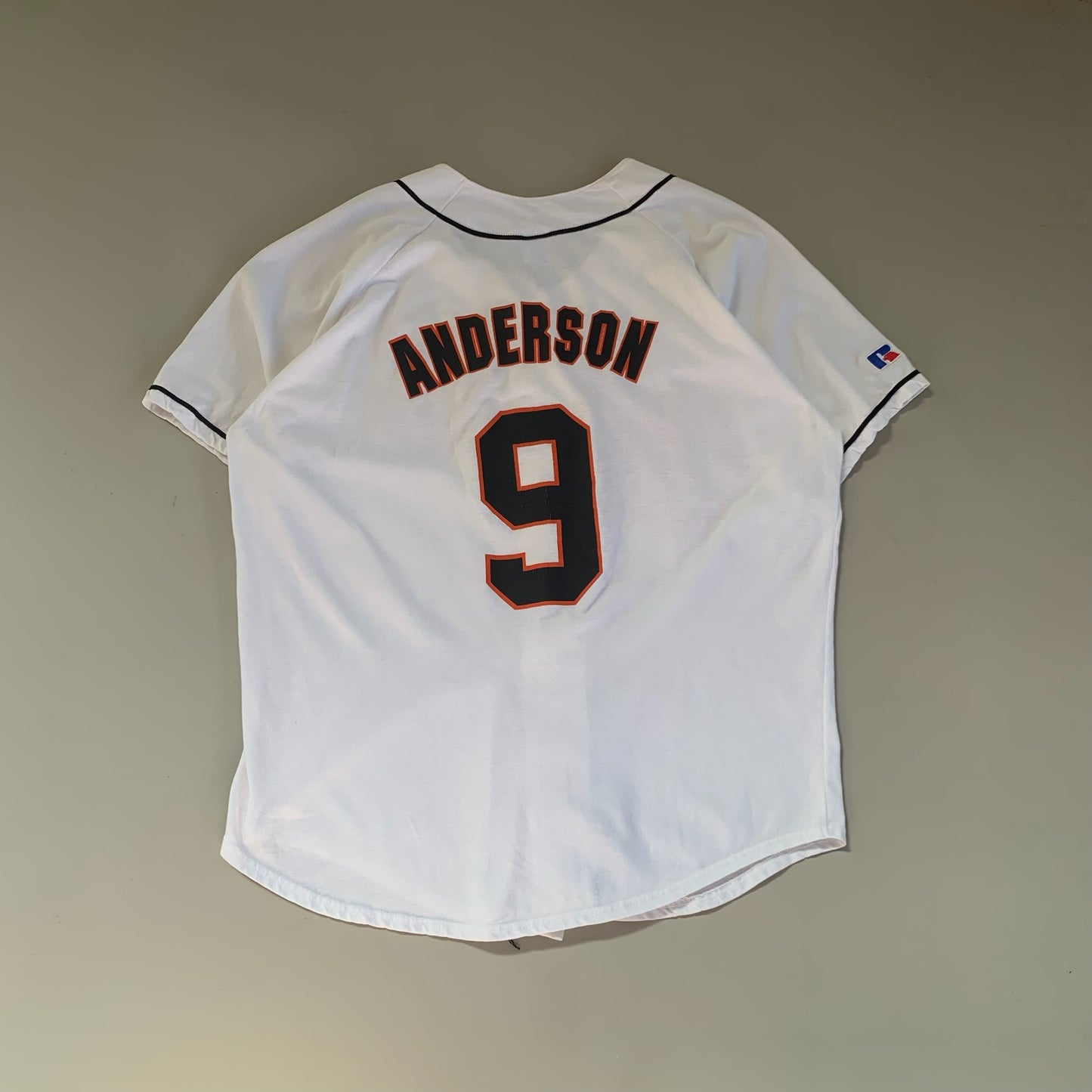 Large 1997 Baltimore Orioles Brady Anderson Russell Jersey