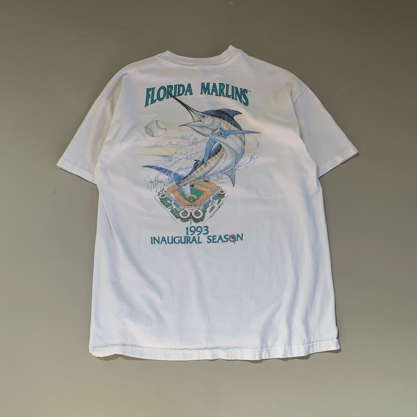 Large 1993 Florida Marlins Inagural Season T-shirt