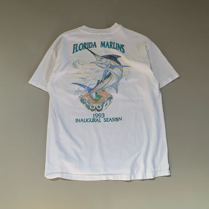 Large 1993 Florida Marlins Inagural Season T-shirt