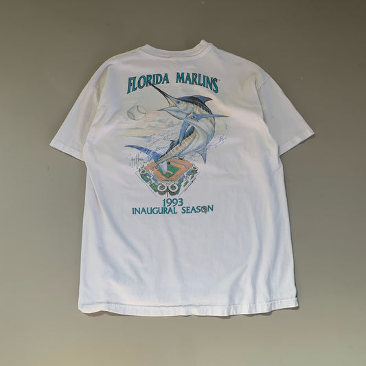 Large 1993 Florida Marlins Inagural Season T-shirt