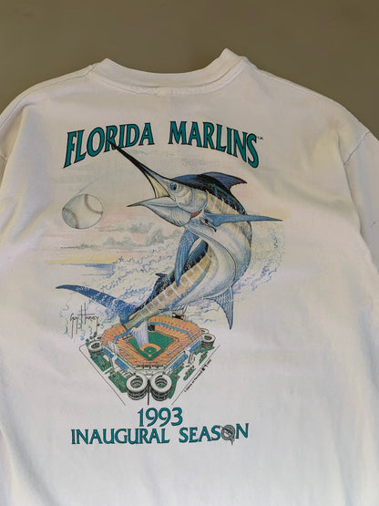 Large 1993 Florida Marlins Inagural Season T-shirt