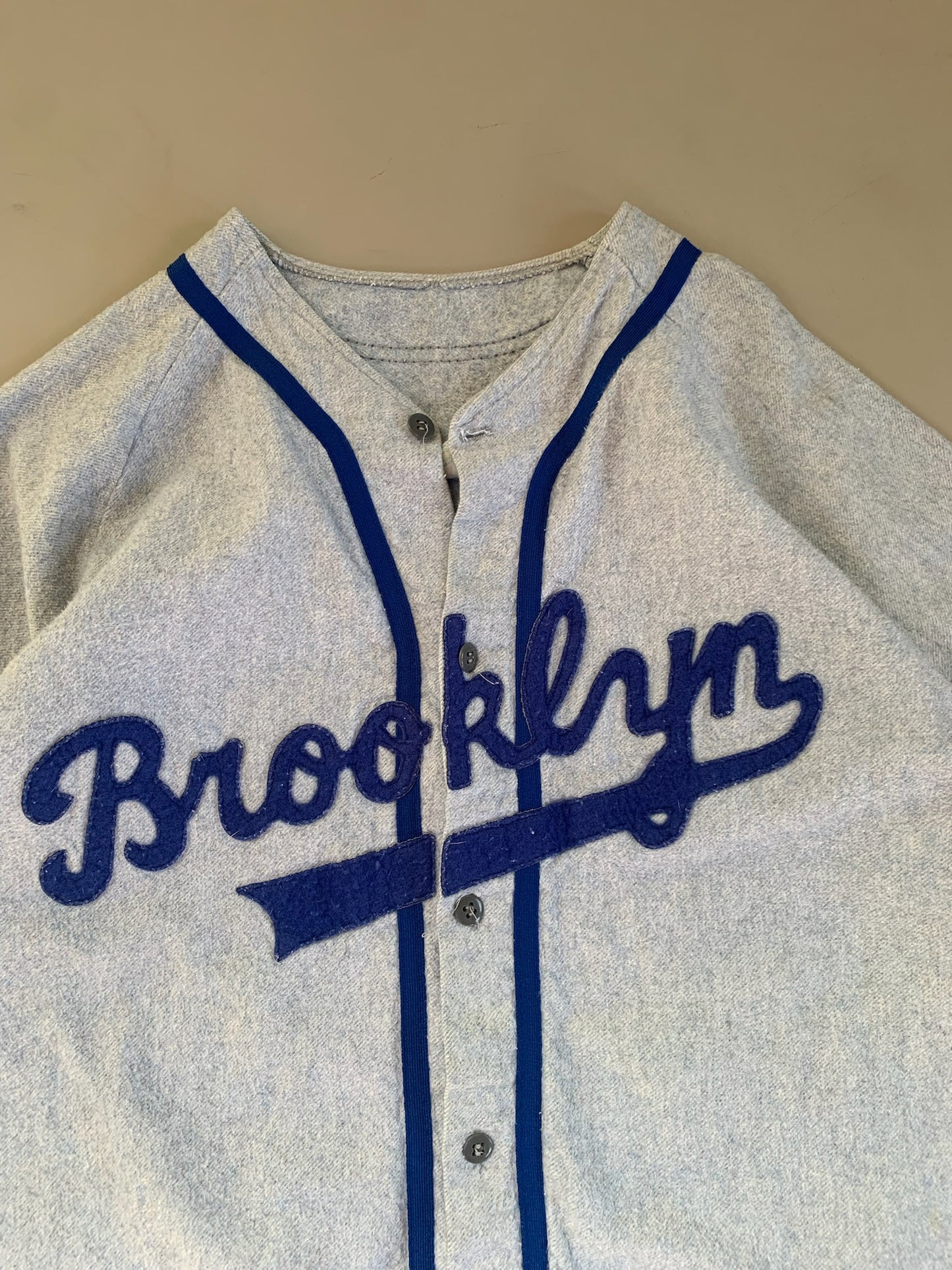 Large 60s Brooklyn Dodgers Cotton Jersey