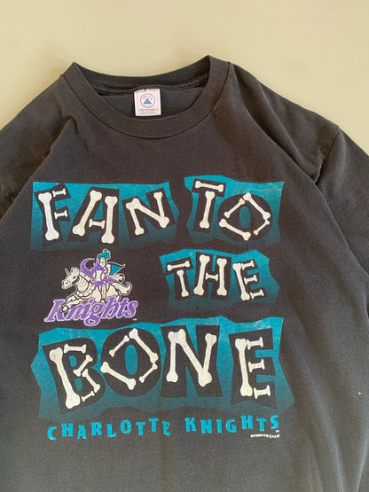Large 1997 Charlotte Knights Fan to the Bone T-shirt