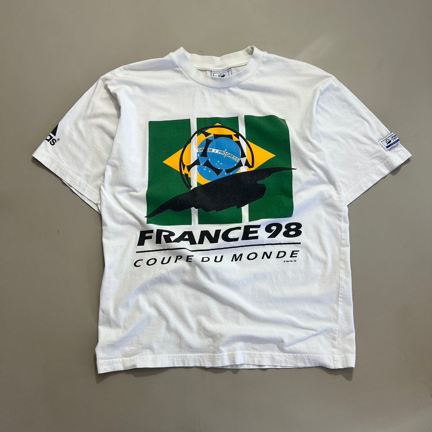 Large 1994 Brazil USA World Cup T-shirt
