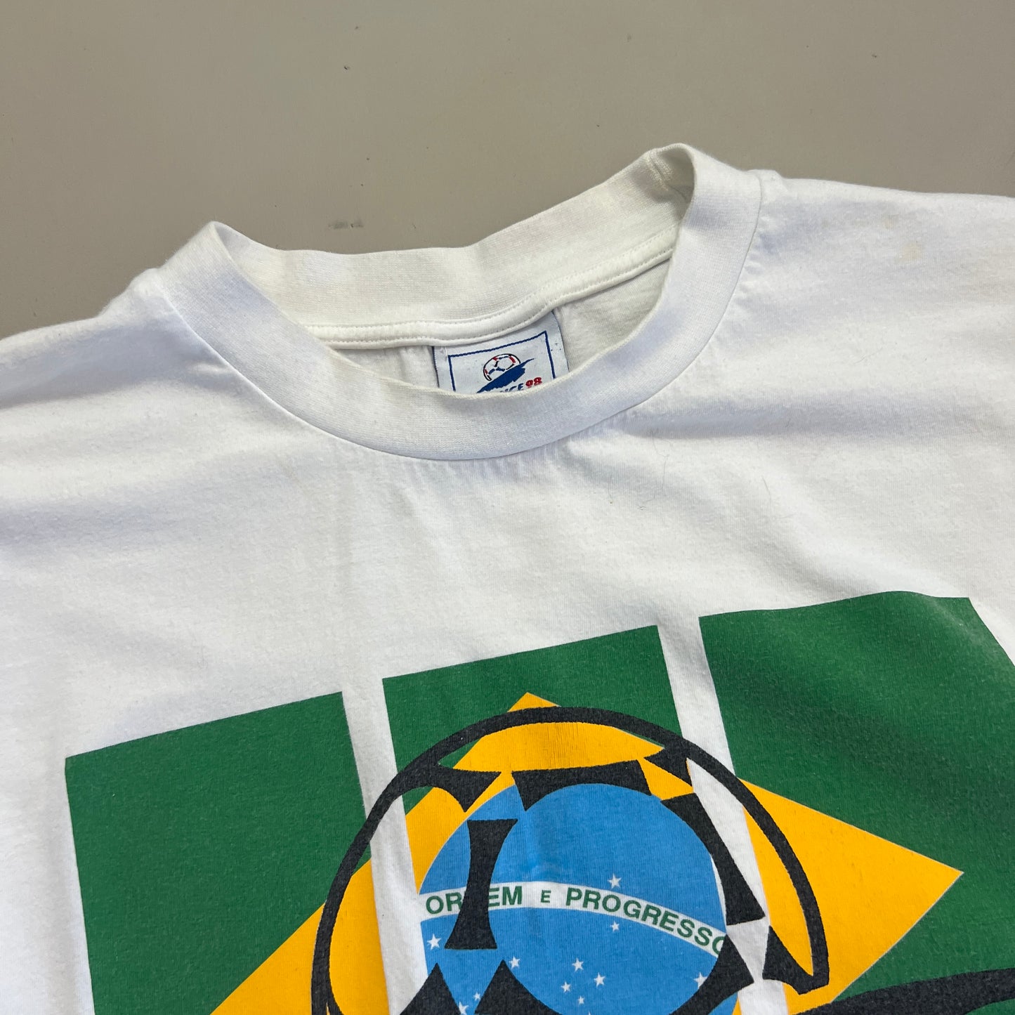Large 1994 Brazil USA World Cup T-shirt