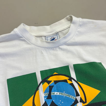 Large 1994 Brazil USA World Cup T-shirt
