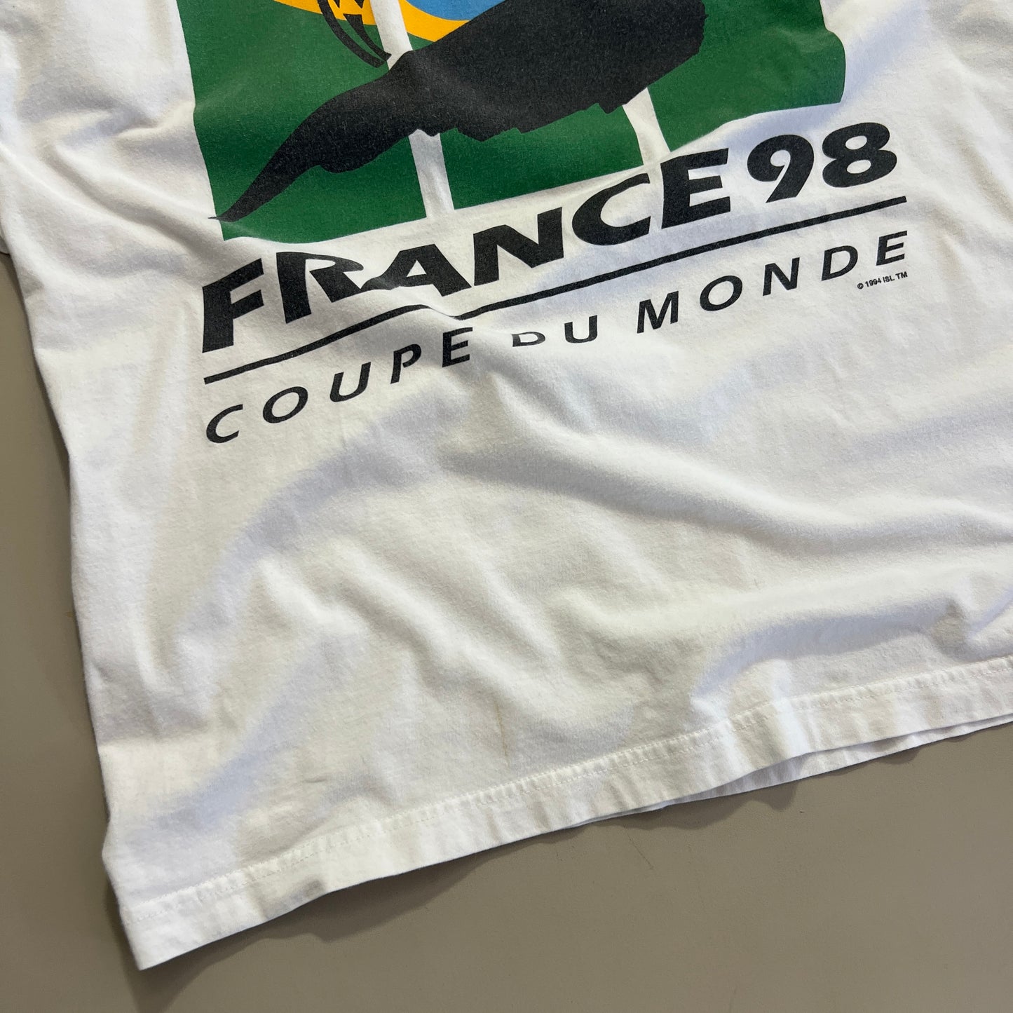 Large 1994 Brazil USA World Cup T-shirt