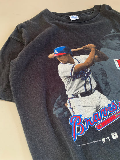 Large 1989 David Justice Atlanta Braves T-shirt