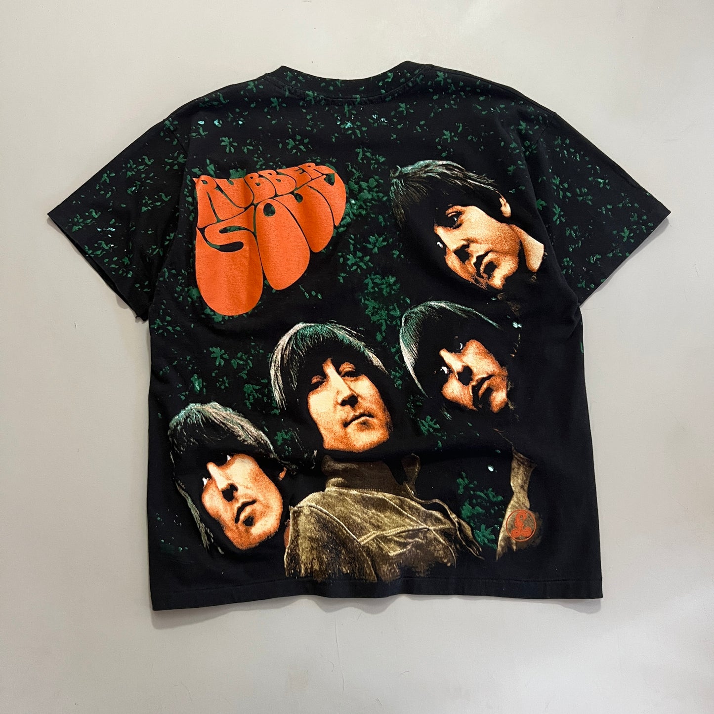 Large 1990s The Beatles Rubber Soul AOP T-shirt