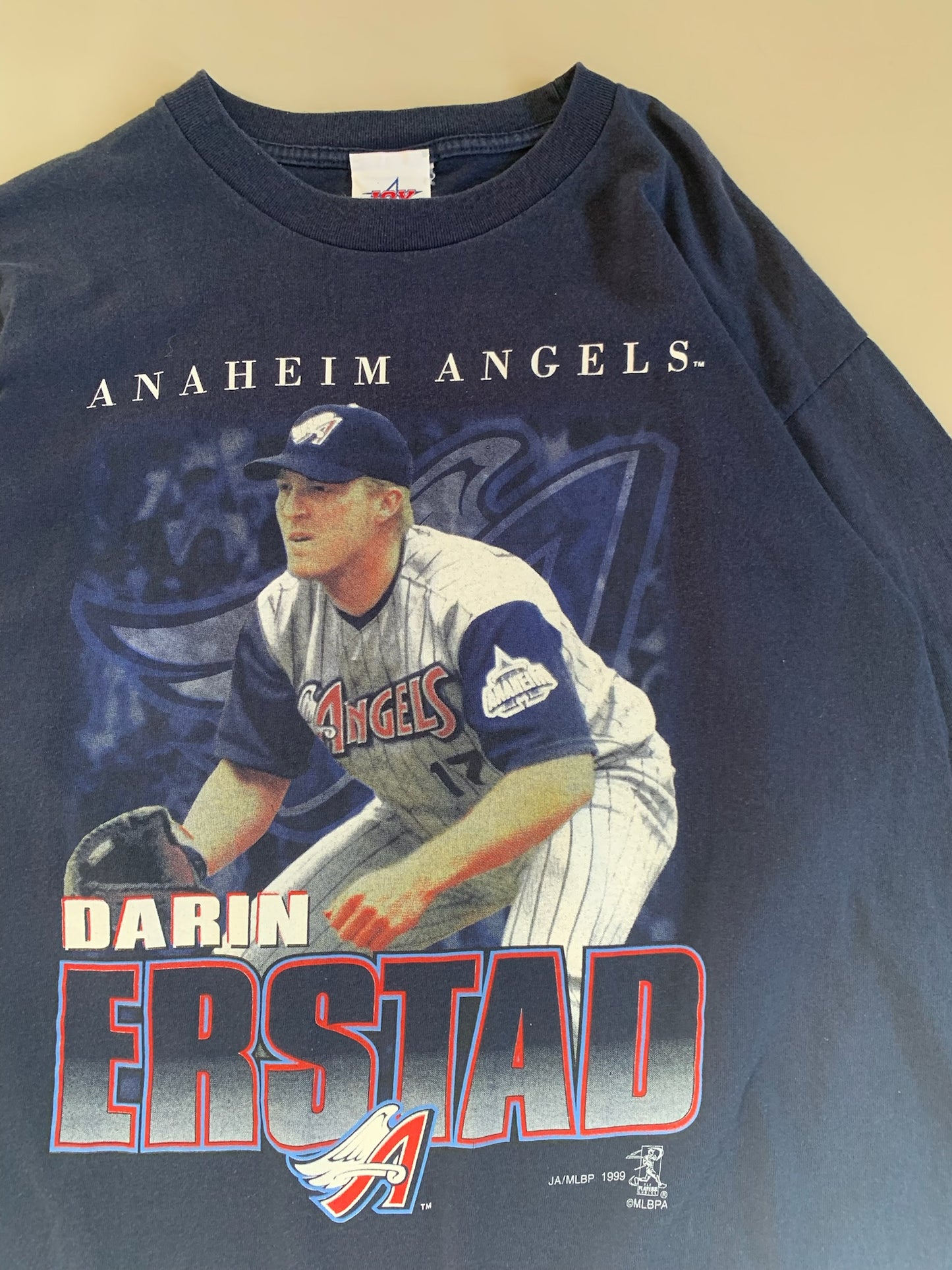 Large 1999 Anaheim Angels Darin Erstad T-shirt