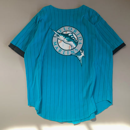 XL 1990s Florida Marlins Front Row Cotton Jersey