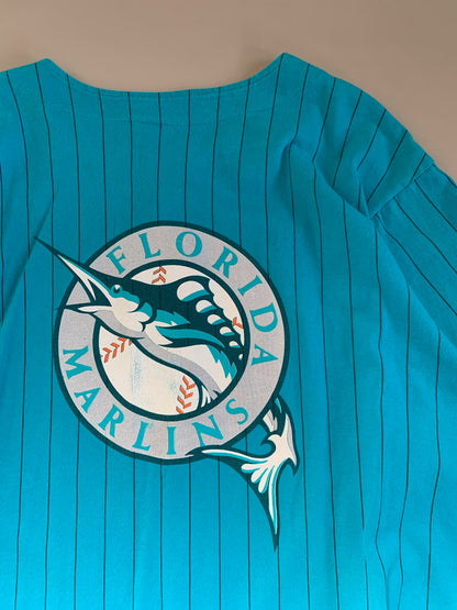 XL 1990s Florida Marlins Front Row Cotton Jersey