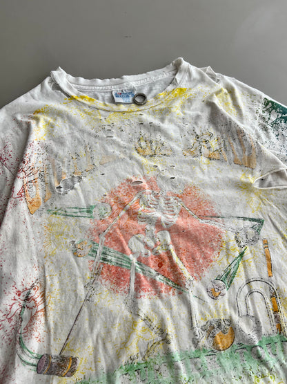 Large 1992 Heavily Distressed Grateful Dead Summer Tour T-shirt