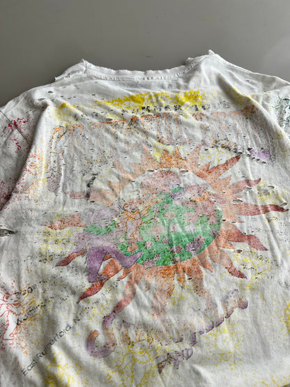 Large 1992 Heavily Distressed Grateful Dead Summer Tour T-shirt