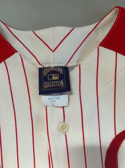 Large Cooperstown Collection Cincinnati Reds Jersey