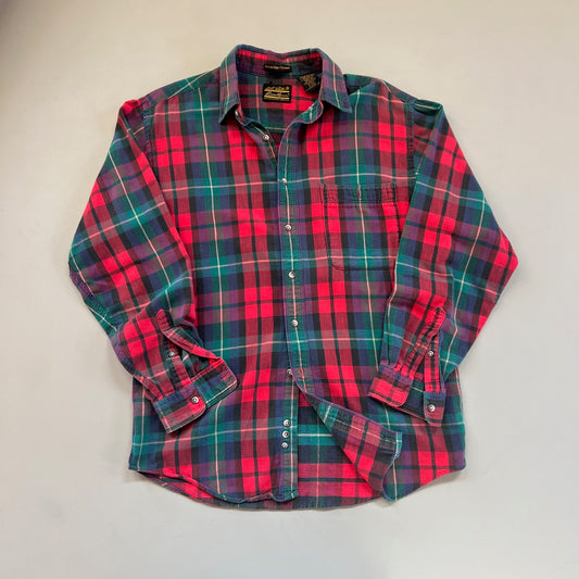 Medium 90s Eddie Bauer Plaid Button Shirt