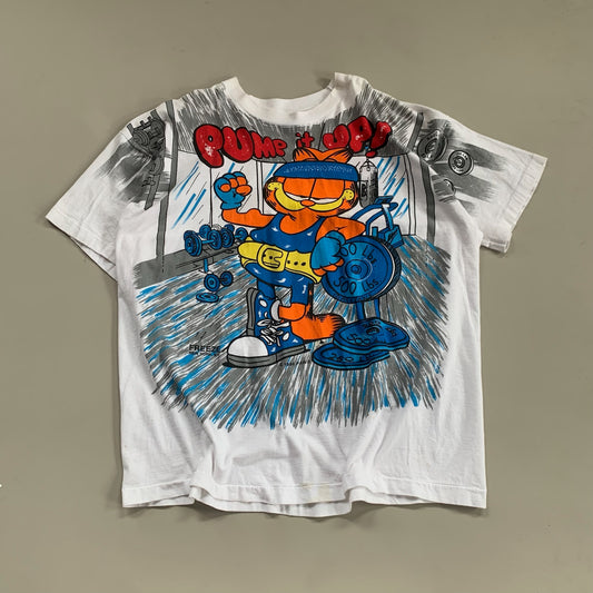 XL 1994 Garfield Pump Me Up AOP T-shirt
