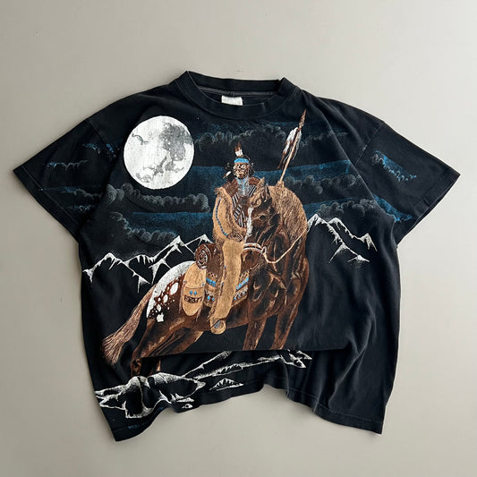 Medium 90s Tribal AOP T-shirt