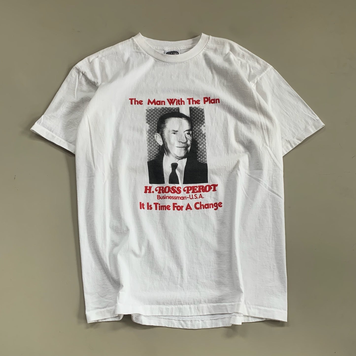XL 90s Ross Perot Man With The Plan T-shirt