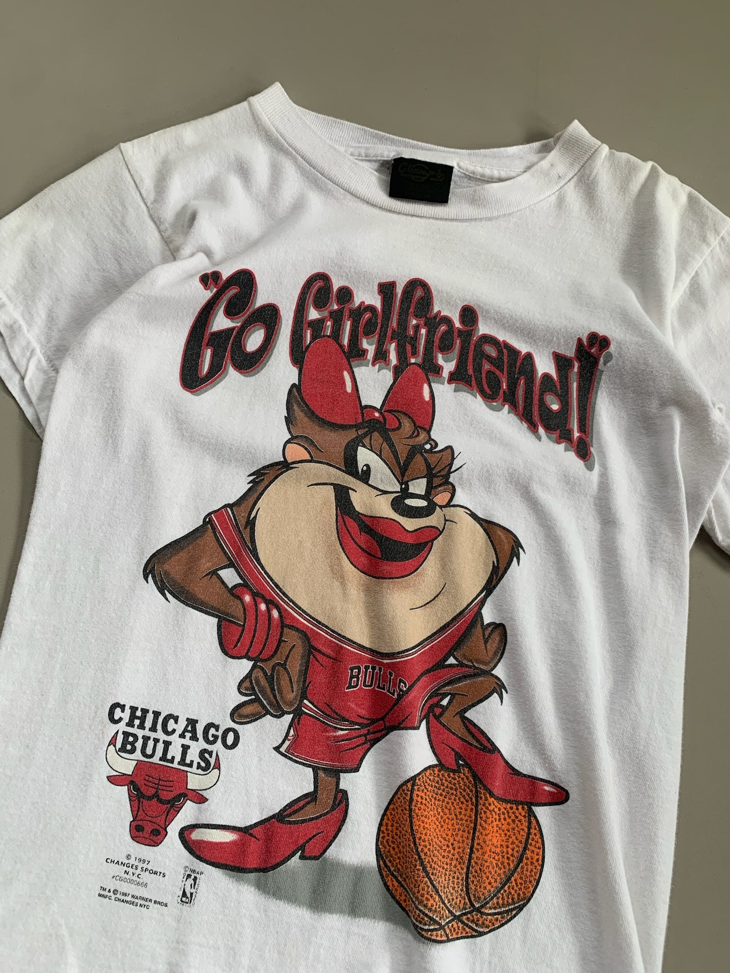 Youth Large 1997 Chiacgo Bulls Taz T-shirt