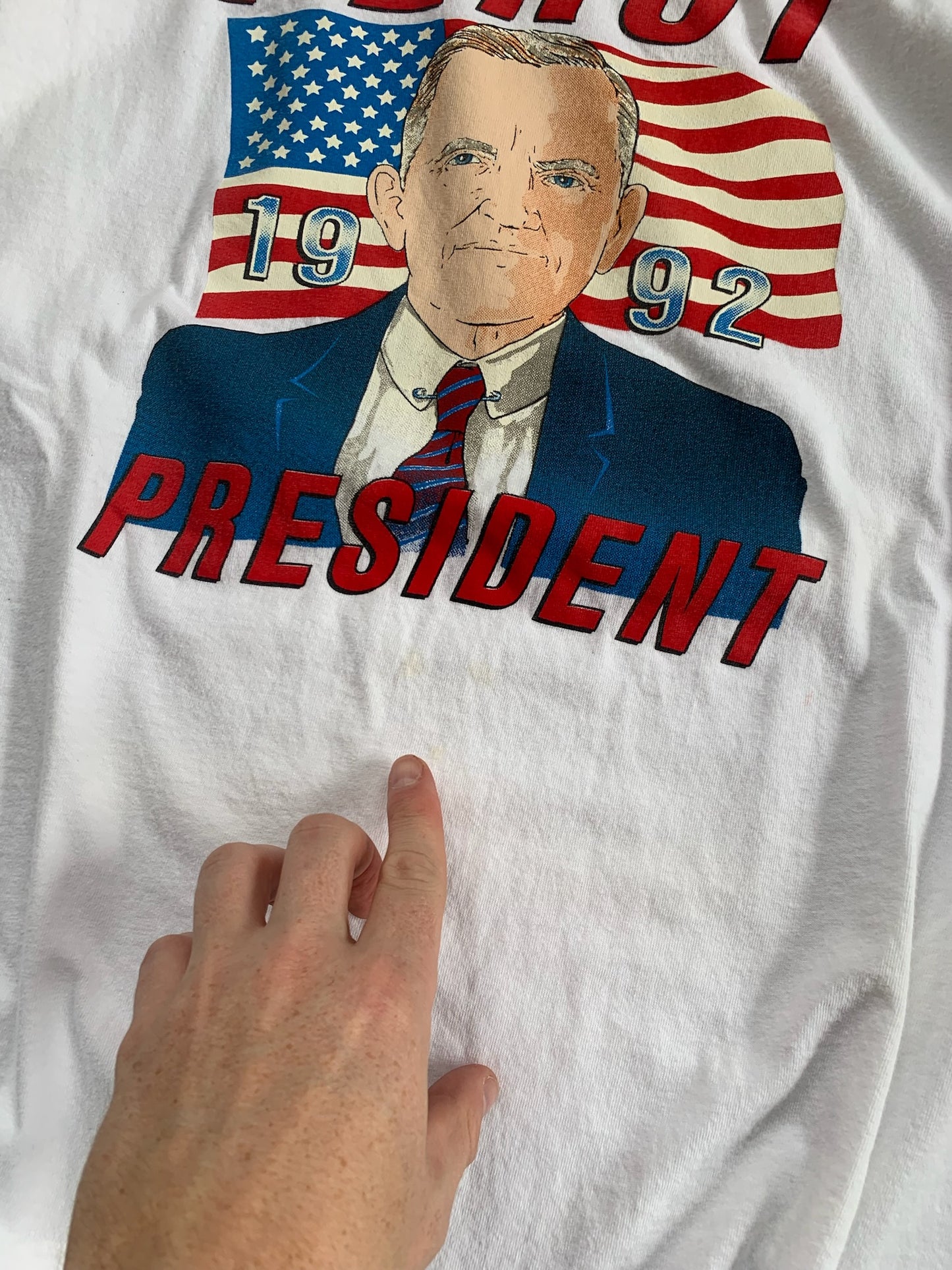 XL 1992 Perot for President T-shirt