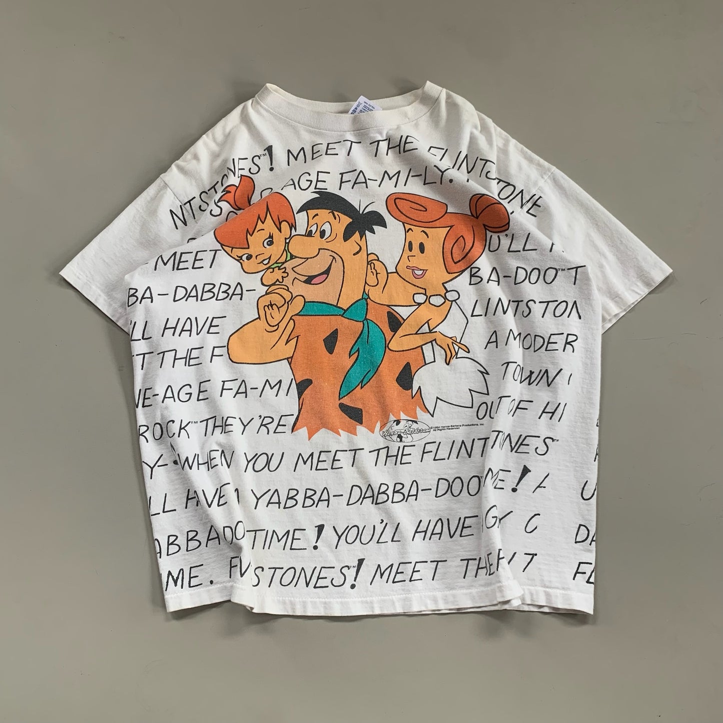 XL 1994 Flintstones AOP T-shirt