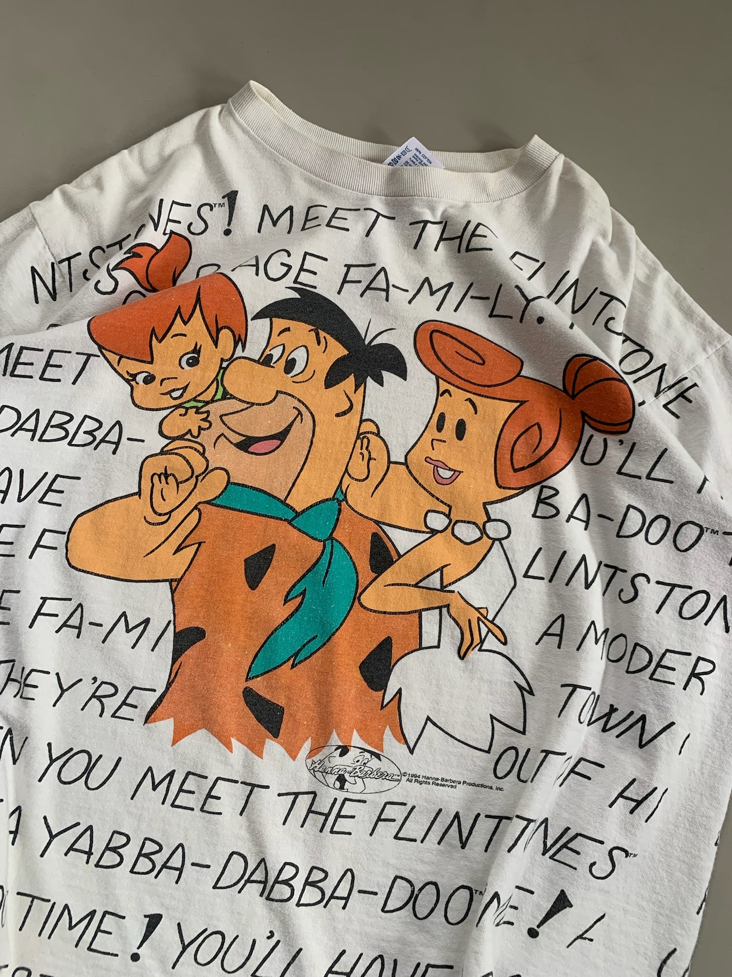 XL 1994 Flintstones AOP T-shirt